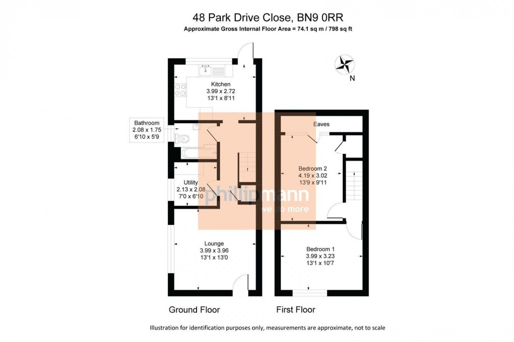 Floorplan for Park Drive Close, Newhaven