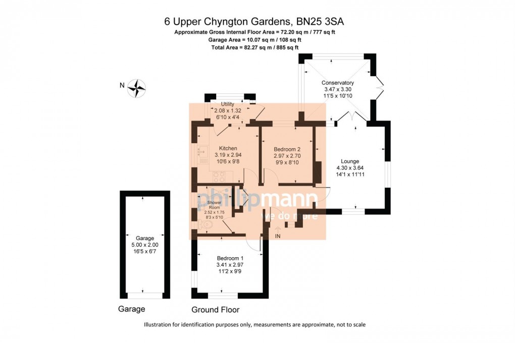 Floorplan for Upper Chyngton Gardens, Seaford