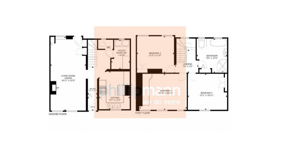 Floorplan for Gibbon Road, Newhaven