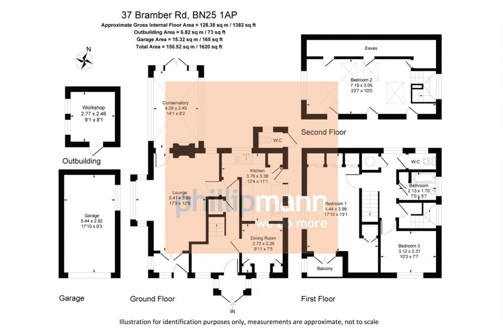 Floorplan for Bramber Road, SEAFORD