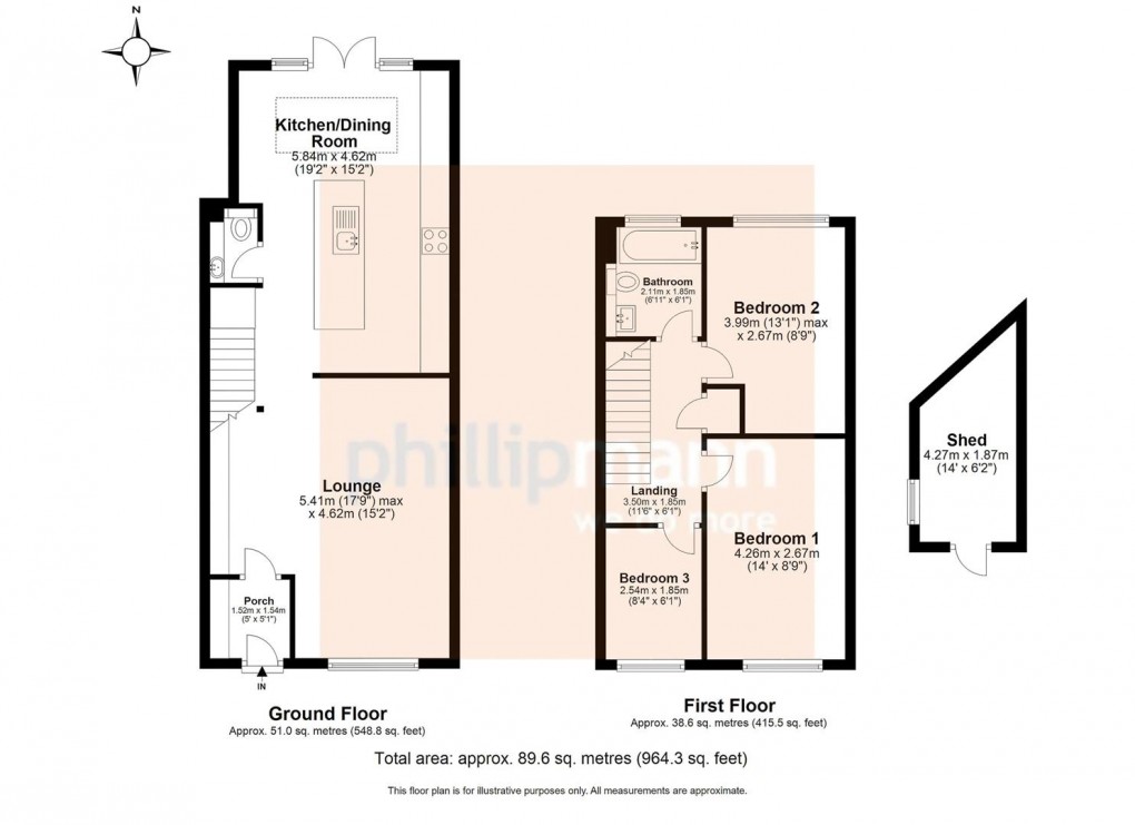 Floorplan for Iford Close, Newhaven