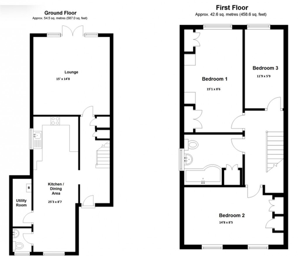 Floorplan for Valley Road, Newhaven