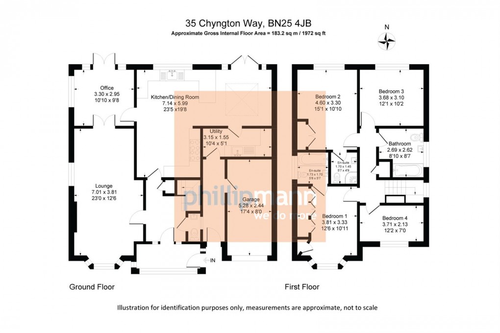 Floorplan for Chyngton Way, Seaford