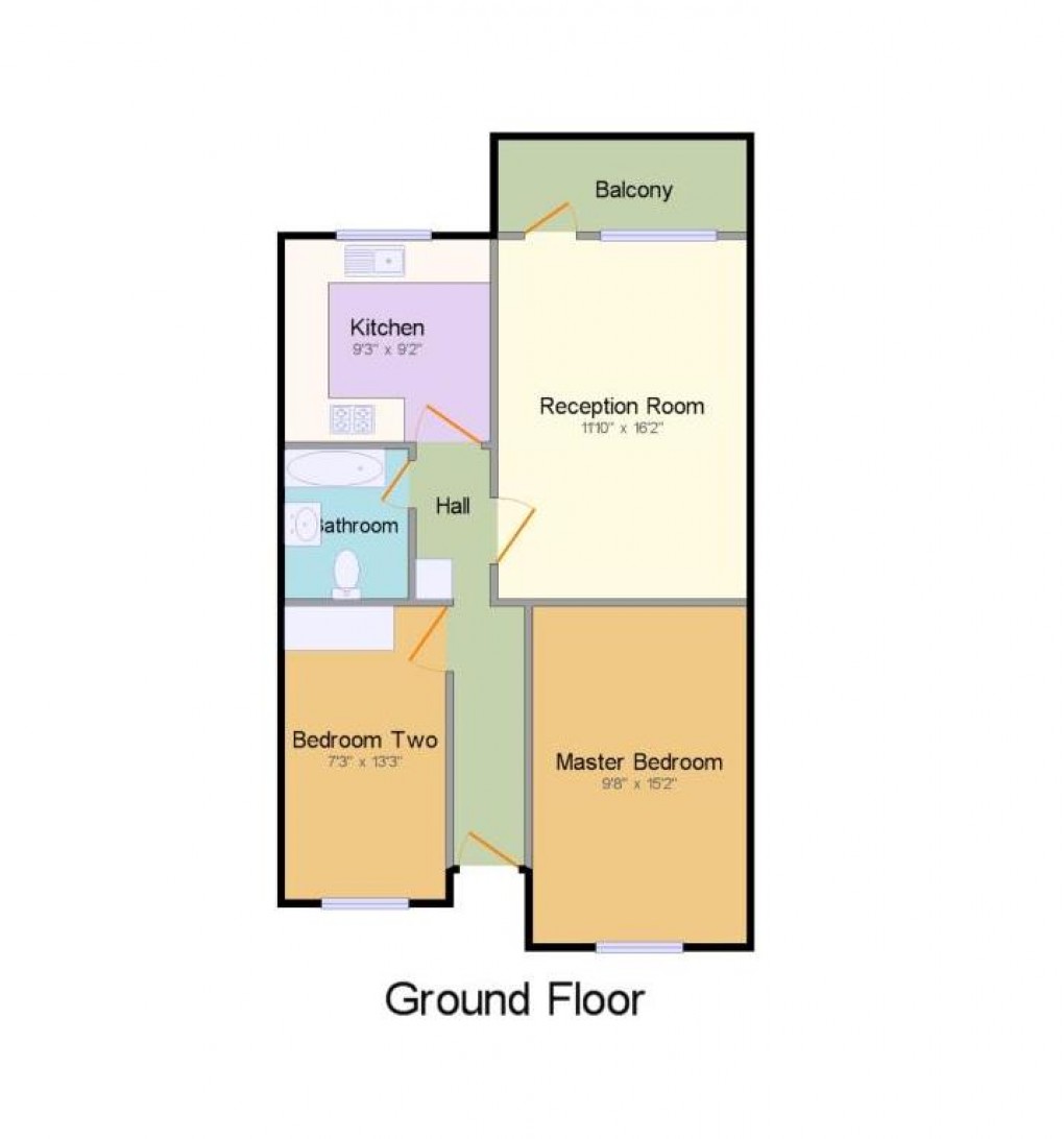 Floorplan for Fort Gate, Fort Road, Newhaven