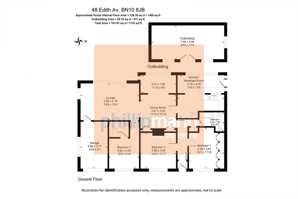 Floorplan for Edith Avenue, Peacehaven