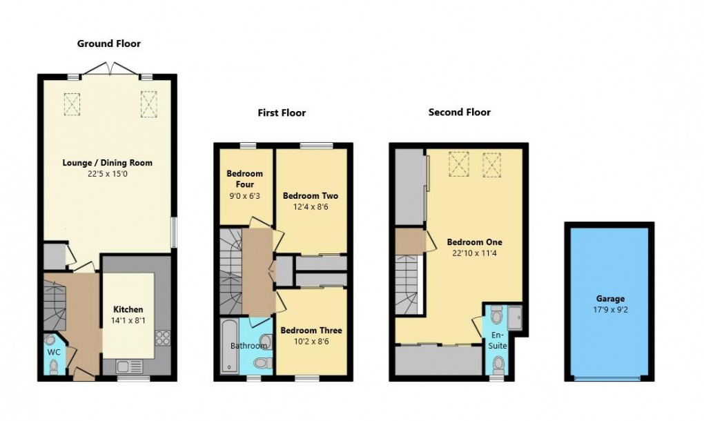 Floorplan for Skylark Avenue, Peacehaven