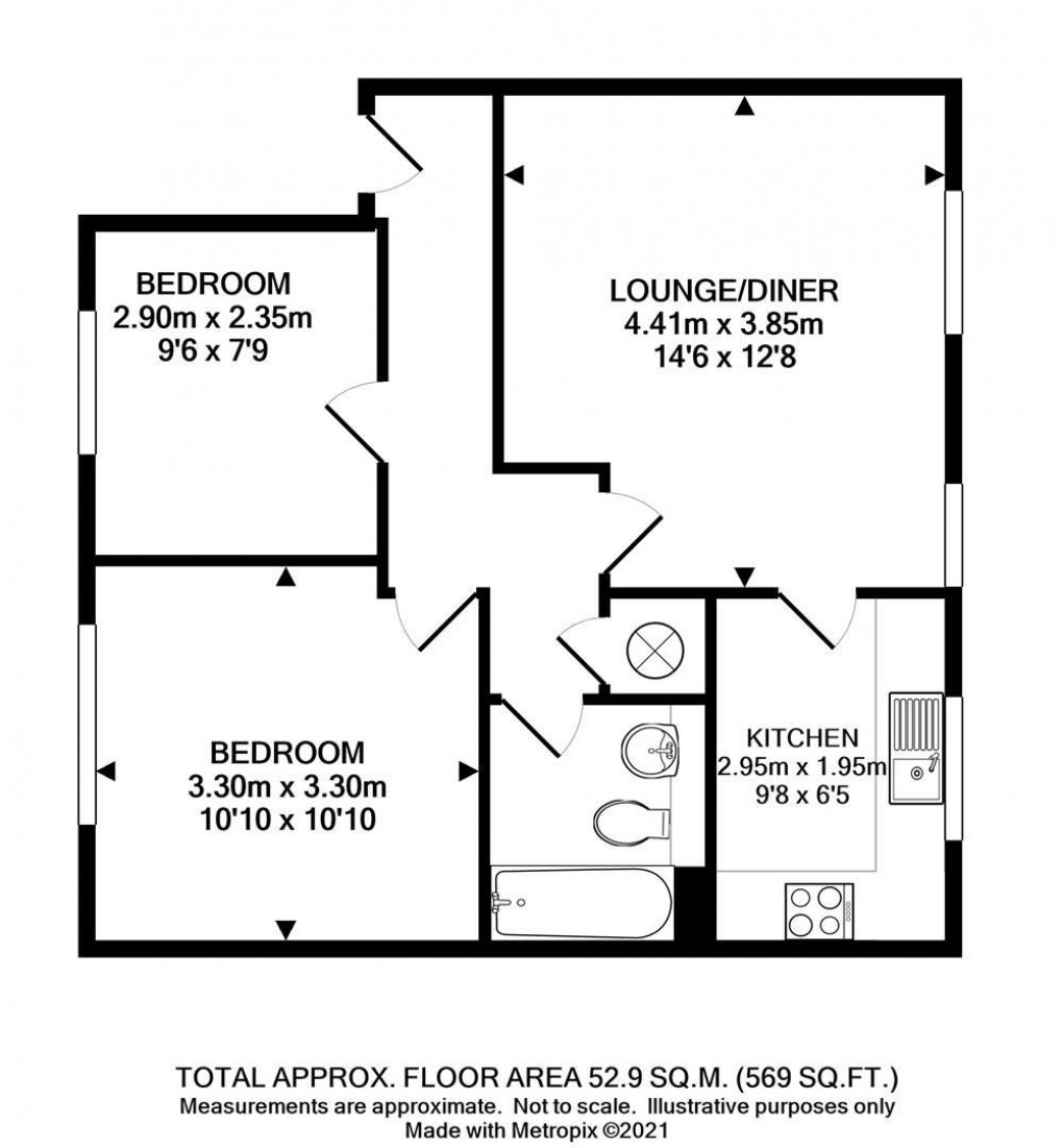 Floorplan for Bridge Street, Newhaven