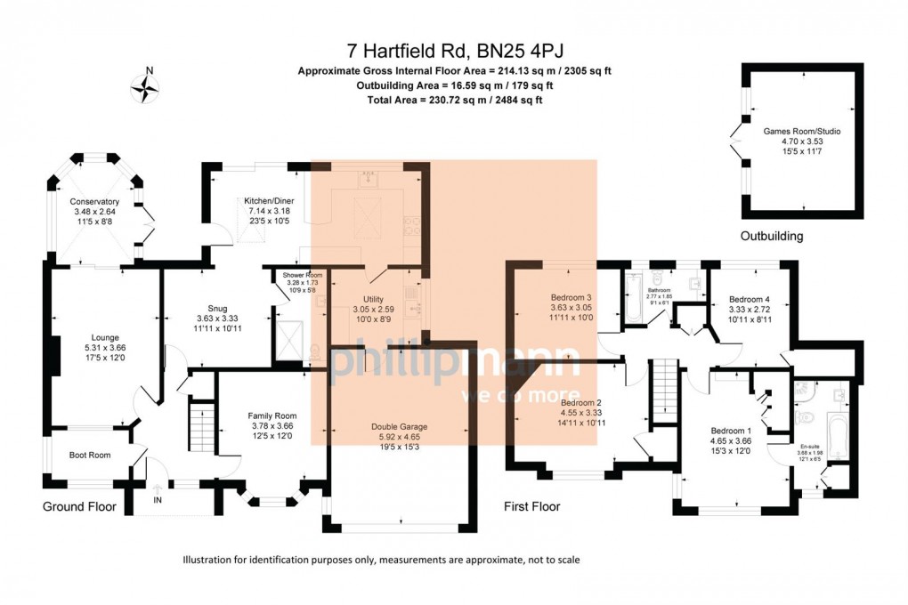 Floorplan for Hartfield Road, Seaford