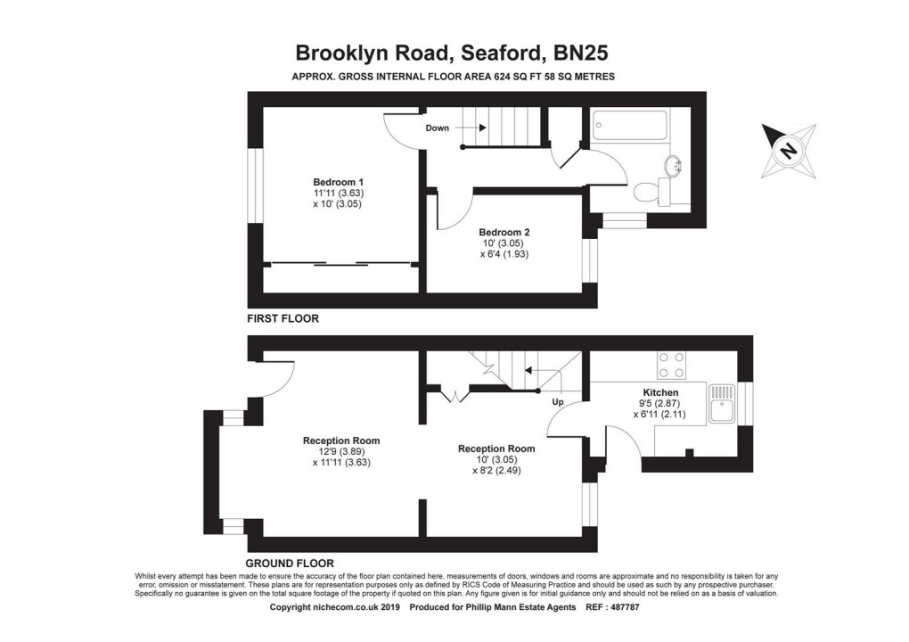 Floorplan for Brooklyn Road, Seaford