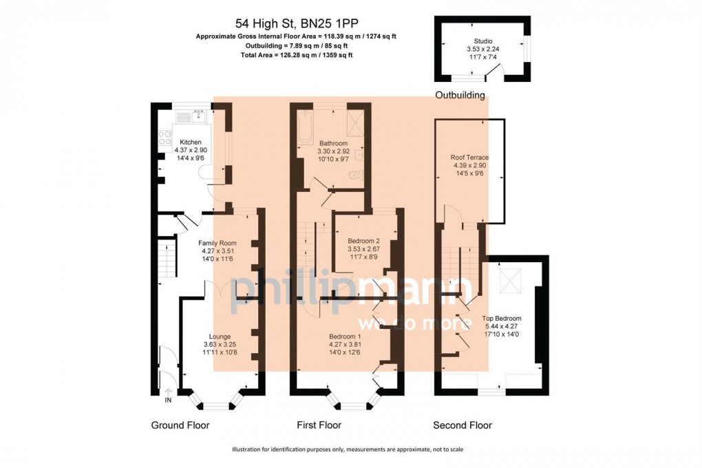 Floorplan for High Street, Seaford