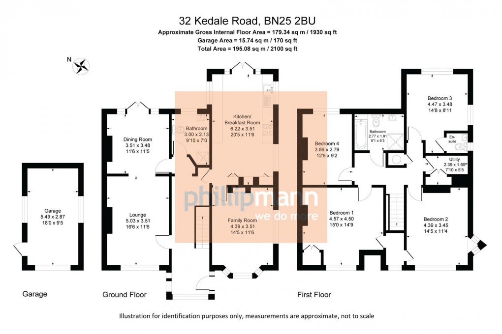 Floorplan for Kedale Road, Seaford