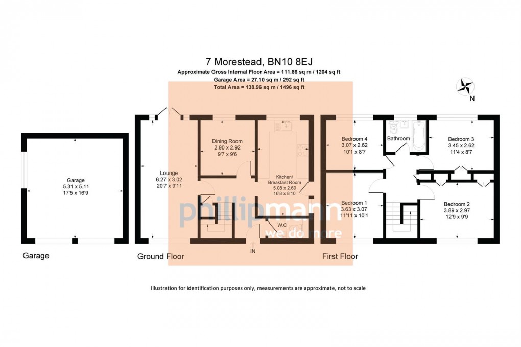 Floorplan for Morestead, Peacehaven