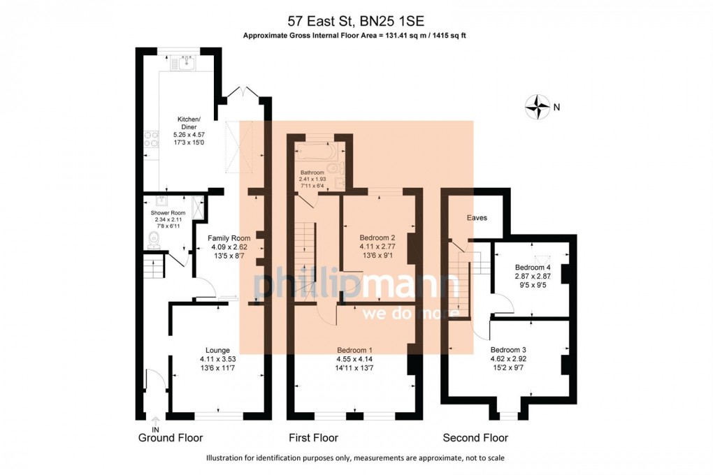 Floorplan for East Street, Seaford