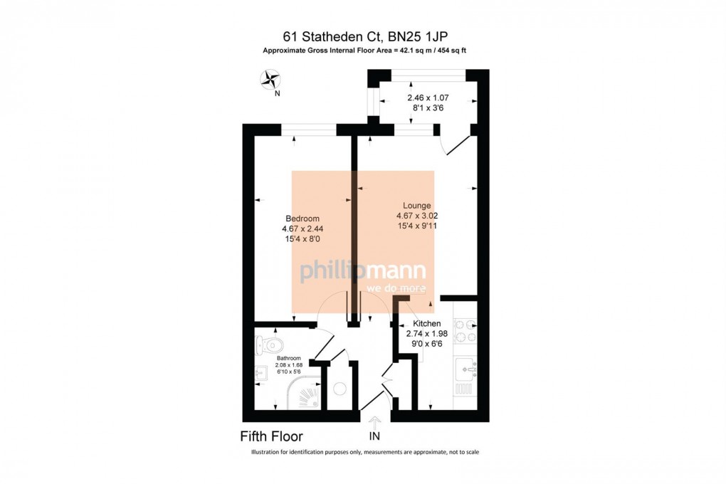 Floorplan for Stratheden Court, Esplanade, Seaford