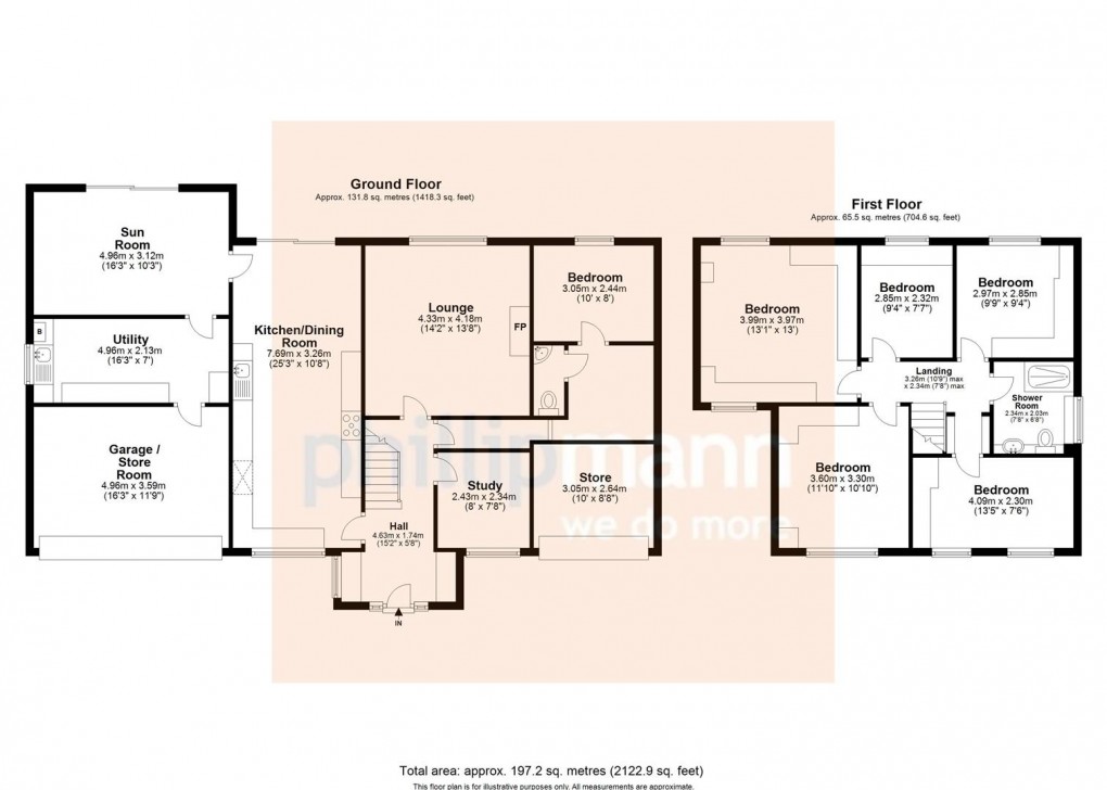 Floorplan for Bydown, Seaford