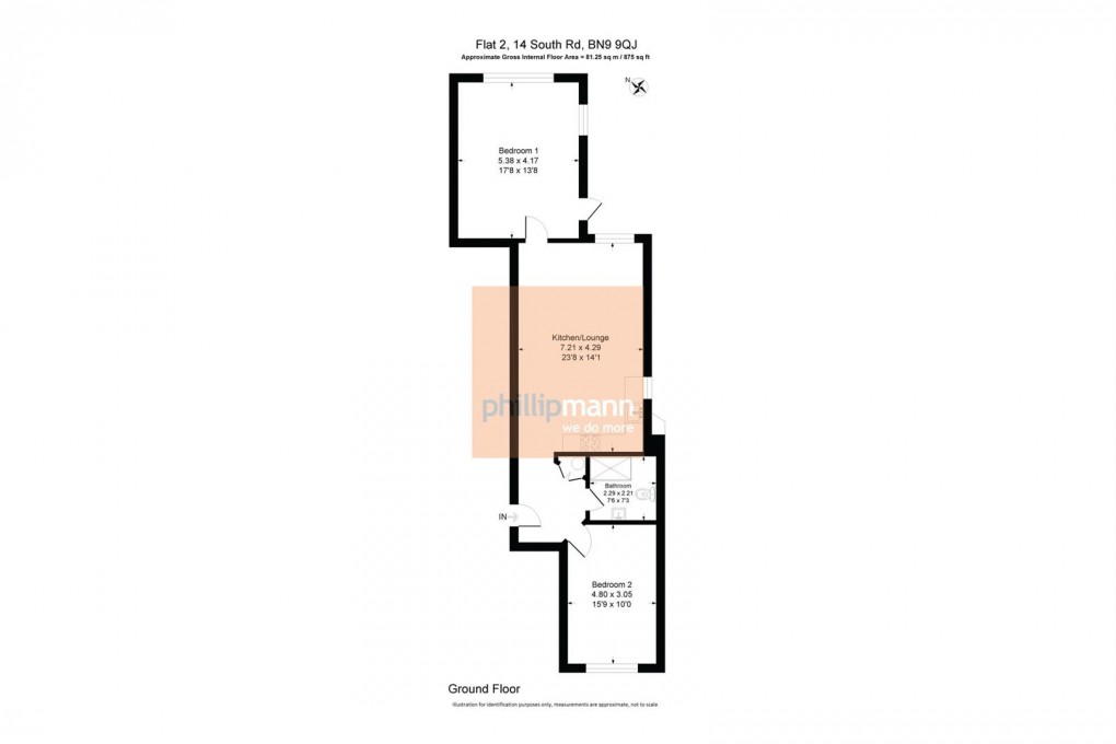 Floorplan for 14 South Road, Newhaven