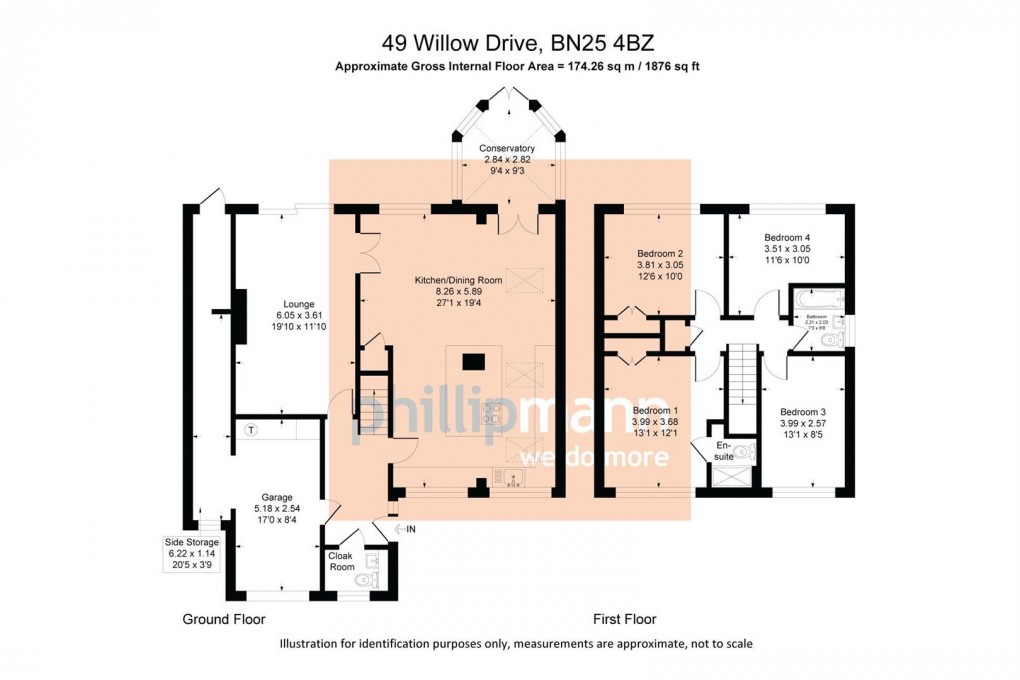 Floorplan for Willow Drive, Seaford