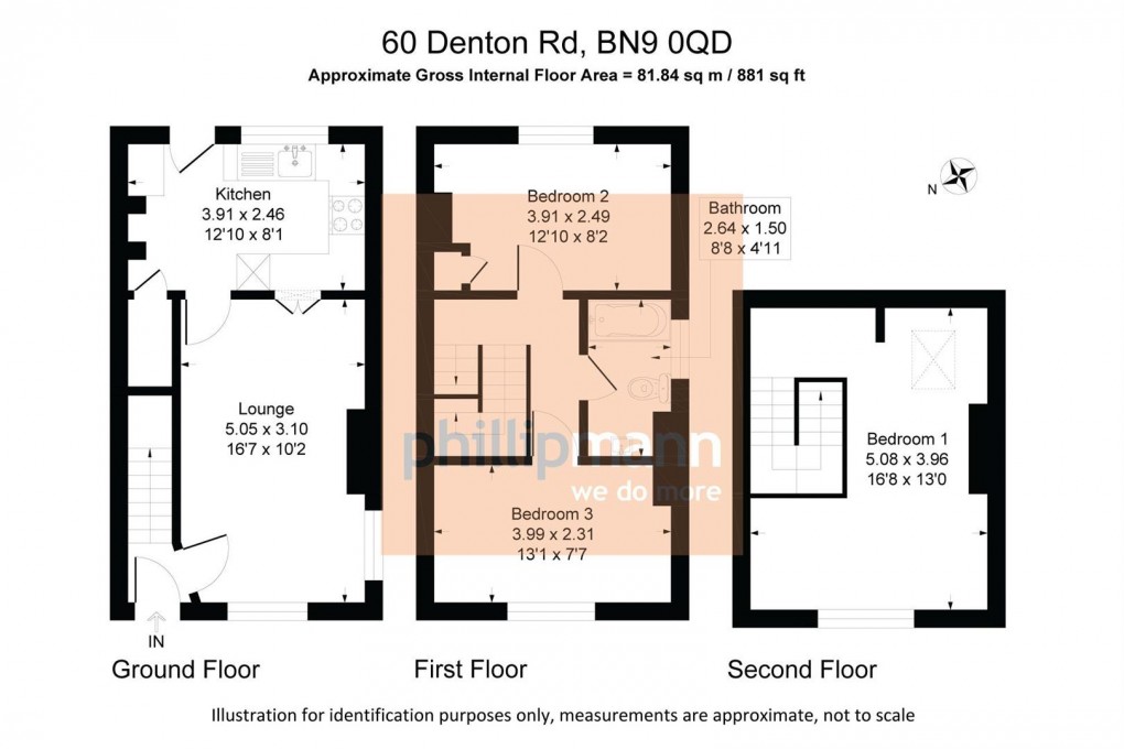 Floorplan for Denton Road, Newhaven