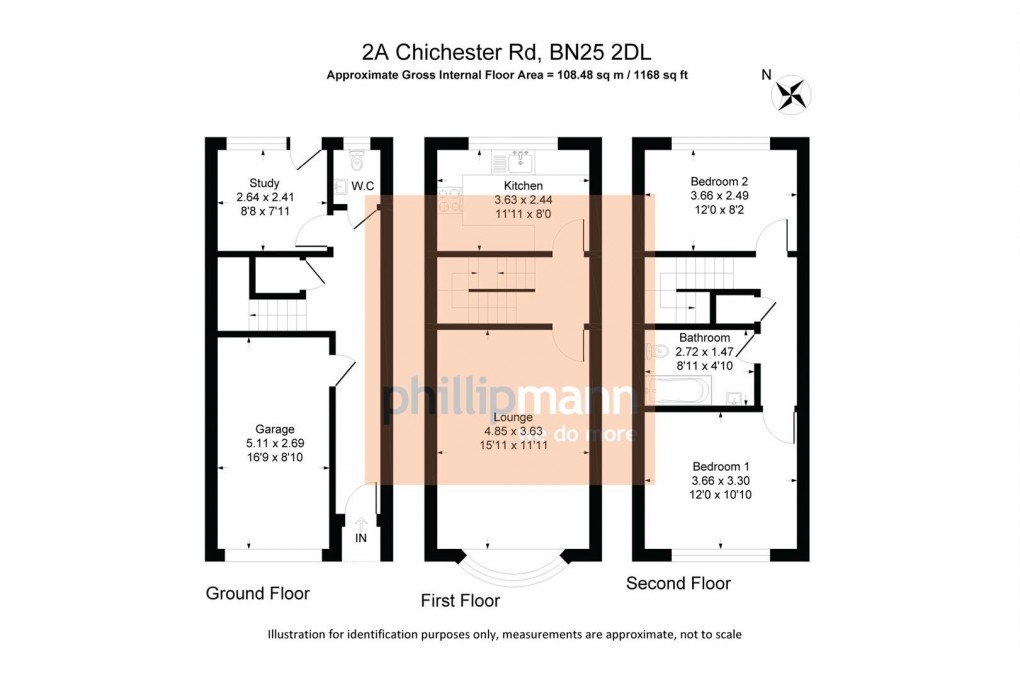 Floorplan for Chichester Road, Seaford